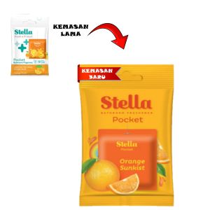 STELLA Pocket Bathroom Orange Twist 15gr / Pengharum Kamar Mandi / Pengharum ruangan Serbaguna