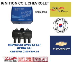 High-Performance Ignition Coil for Chevrolet Aveo/Optra/Captiva - 96253555 New BOSKOS Korea-Made