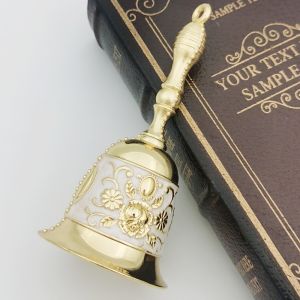 PYA94 Santa Claus Attracts Children Christmas Hand Bells Crisp Bells Multi-Purpose Hand Call Bell Home New Year European-style Hand Cranked Bells Christmas Tree Ornaments