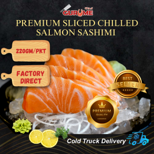 [GURUME] Premium Fresh Salmon Sashimi (220g - 250g)