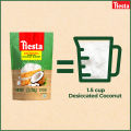 Fiesta Desiccated Coconut Shreds 150g - Pack of 4   Unsweetened, Finely Shredded, Ideal for Desserts, Baking, Cooking,. 