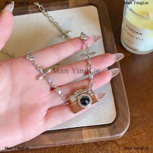 [COD] Man YingLie Trendy Novelty Cool Camera Pendant Necklace For Women Girls Niche Hip-Hop Simple Personalized Versatile Sweater Chain Gifts