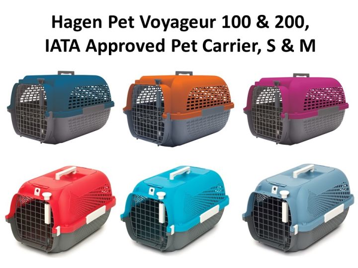 READY STOCK Hagen Catit Voyageur 200 IATA Approved Pet Carrier Cage Sangkar M Turquoise Grey Lazada