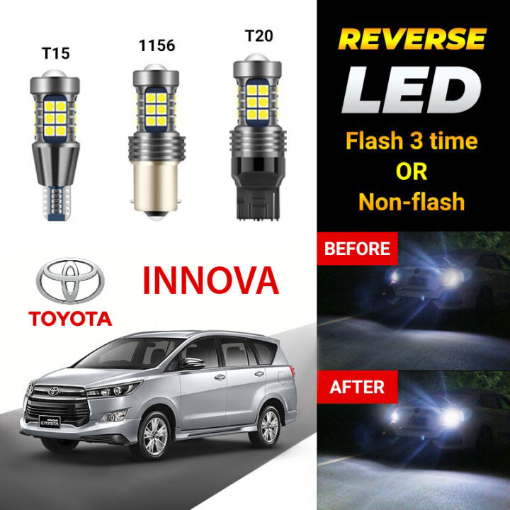 Led Bulb Innova 【TOYOTA】Innova 1PC 27LED Car Reverse Light Bulb Flash & Non Flash T15 ...