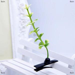 [COD] Buin Cute Grass Hair Clip Flower Mushroom Bean Hairclip Women Children Plants Hairpin