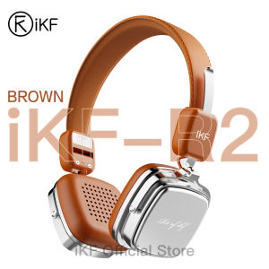 iKF R2 Wireless Bluetooth Headphones Retro Wired Headset 60H Playtime Foldable and Comfortable App Connectivity Multipoint Connection for iOS Android