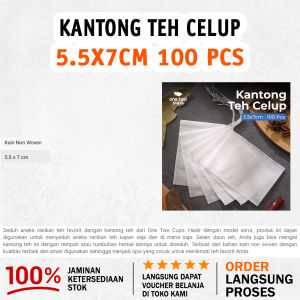 Kantong Teh Celup Kosong Teabag Isi 100 PCS Bisa Untuk Kopi | 5.5 x 7 cm - White