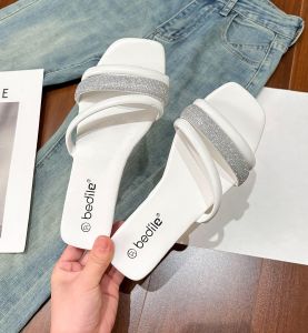 BD27 Elegant soft sole ladies fashion sandals summer slip-on slippers