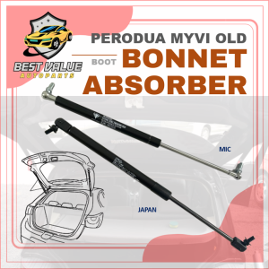 PERODUA MYVI OLD 2005 REAR BONNET DAMPER BOOT ABSORBER GAS SPRING SET TAILGATE PENYERAP BONNET BELAKANG BOOT KIRI KANAN