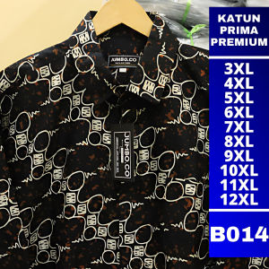 baju kemeja batik pria jumbo lengan panjang cowok big size premium oversize bigsize