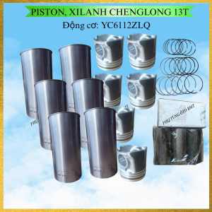 Bộ Piston Xilanh (Bộ Hơi) Chenglong Foton Xúc Lật XCMG Máy YC6112_ZLQ. Mã G4700-9000200B.