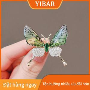 YIBAR Chống cháy nổ bướm Trâm côn trùng Corsage phụ kiện của phụ nữ Acrylic trong suốt cánh cao cấp quần áo Pin