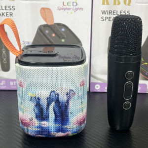 KBQ 2301ช้างไทย Thai Flag ลำโพงบลูทูธ ลำโพงบลูทูธ K12 แบบพกพาไมโครโฟนคู่ ลำโพงคาราโอเกะ USB TF AUX ลำโพงบลูทูธแบบพกพา 泰国文化蓝牙音箱