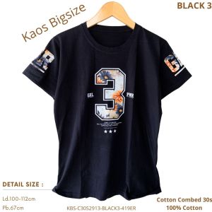 Kaos Wanita Lengan Pendek Karakter Xl Adem Cotton Combed 30s