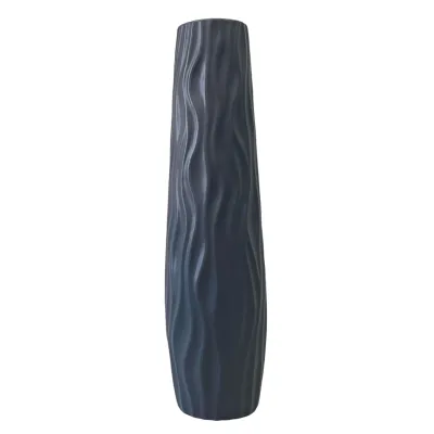 Large Floor Vase Tall Decorative Vase Textured Shatterproof Floor Standing Vase for Home Living Room Study Decor
