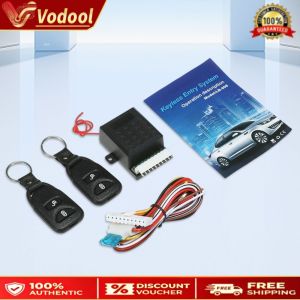 Secure Your Car with 12V Door Lock and 2 Remote Controls - Easy Installation and Use