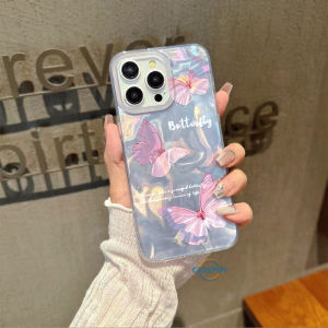 CASEPIPI Case hp Xiaomi Poco X6 5G M6 Pro X5 5G X3 NFC M3 Pro C61 C65 C55 C40 M5s Pink Ripple Butterfly IMD Hard Case