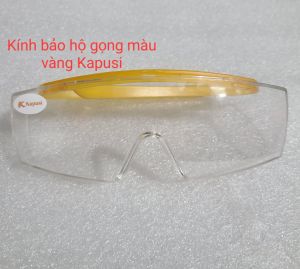 Kính bảo hộ gọng vàng dây dẻo linh hoạt KAPUSI _K0083