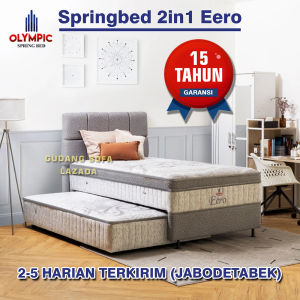 tempat tidur kasur springbed Eero 2in1 Praktis & Minimalis. Olympic Twin Set eero. kasur anak springbed anak kasur sorong kasur tingkat.