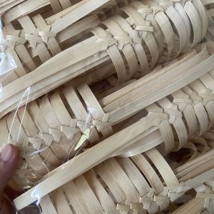 หูหิ้วแก้ว ใส่แก้ว ถูกสุด หูหิ้วแก้วไม้ไผ่ แบบเรียบ  หูหิ้วรักษ์โลก หูหิ้วแก้วไม้ไผ่  แพคละ 100 บาท  แบบเรียบสอดข้าง 100 ชิ้น/แพค