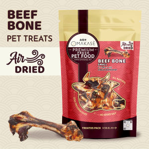 OMAKASE AIR DRIED Beef Bone Dog & Cat Single Ingredient Dehydrated Pet Treats