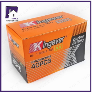 Kingever Extra Heavy Duty Battery 40PCS AA/AAA