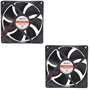 2Pcs DC 24V Computer Server Cooling Fan 9CM Ultra-Quiet 2 Wires Welding Machine Cooling Fan 3000RPM