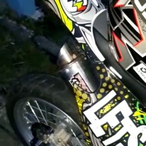 KNALPOT NORIFUMI RV1 STENLIS FOR KLX150L BF S HONDA CRF D TRACKER dan bisa modif trail lainnya