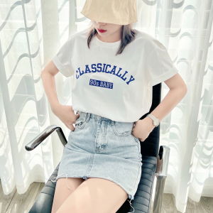 Áo Thun Thái Nữ Dáng Vừa Cotton Mềm Mịn Mát (Mã A07 90s Baby) Từ 40 Đến 60kg Phong Cách Cá Tính Độc Đáo