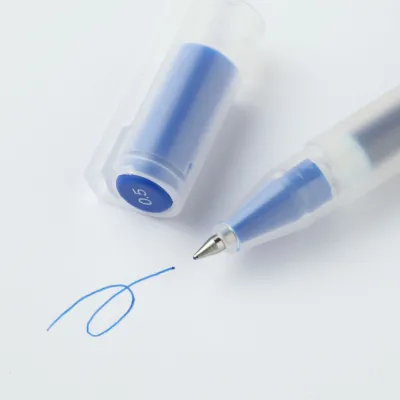MUJI ปากกา ปากกาเจลมูจิ ของแท้ ราคาเท่าร้านมูจิ แบบปลอก 0.38 และ 0.5 MM ปากกาเจล มูจิ ปากกาน้ำเงิน ปากกาสี ปากกาหมึกเจล เครื่องเขียน