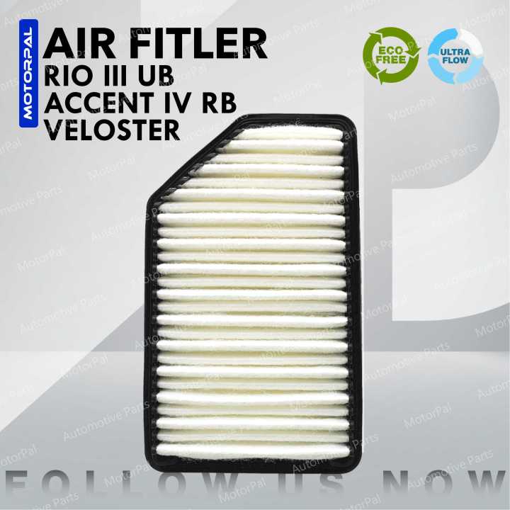 AIR FILTER KIA RIO III UB HYUNDAI ACCENT IV VELOSTAR (281131R100) Lazada