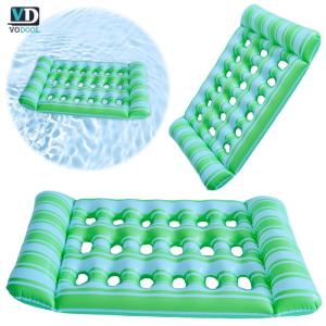 [Uetech] Inflatable Water Sleeping Bed Portable Floating Lounger Air Mattress Foldable Swimming Pool Air Mattress for Swimming Pool Party