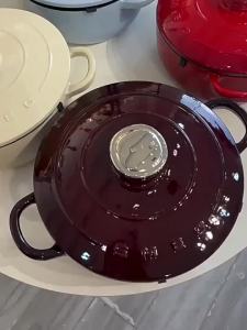 【LDIES】Smeg Enamel Pot a baru sup Pot 24cm kapasiti besar isi rumah tidak melekat Pot Stew Pot Gift