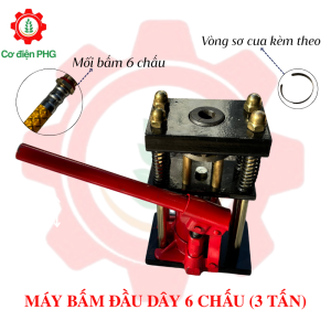 Máy bấm đầu ống áp lực cao 6-9 mm- Nén thủy lực 3 tấn- Con đội bấm dây rửa xe ống thủy lực- Ép 3 tấn tặng kèm đầu cốt