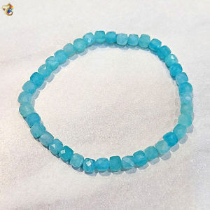 Collection Ceiling Grades Dainty Faceted Cubes Crystal Bracelet (19 Types to Choose)