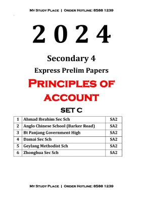 BEAT THE EXAM 2024 SEC 4 EXP PRINCIPLE OF ACCOUNTS POA WITH ANSWERS | O LEVEL | EXPRESS G3 | EXAM PAPER | PRELIM| PRACTICE