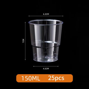 20Pcs/Pack Aviation Crystal Hard Plastic Cup Reusable Drinking Cup 200ML Drinks Cup Tea Coffee Cup