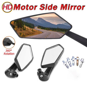 Motorcycle Side Mirror Anti-glare Rotatable Control High Definition Large Rearview Mirror Universal