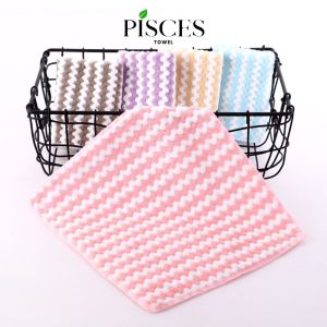 Khăn Lau Nhà Bếp PISCES TOWEL 25x25 Siêu Thấm Hút Lau Bát Đĩa Không Rụng Lông Khăn Lau Ly