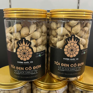 Tỏi Đen Cô Đơn Lý Sơn chính gốc- chính hiệu Vương Quốc Tỏi - Hộp 500g thực phẩm vàng cho sức khoẻđặc biệt phù hợp với người già và trẻ em trên 1 tuổi- quà tặng sức khoẻ