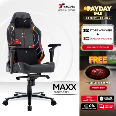 TTRacing Maxx Pain Edition Gaming Chair | Naruto Akatsuki Collection