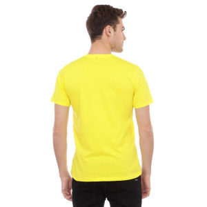 Kaos Polos Pria Oneck Lengan Pendek Bahan Katun Combed 30s Warna Kuning Kenari