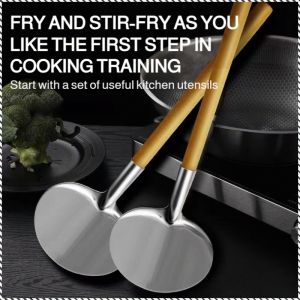 Spatula High Temperature Resistant and Anti-scald Kitchen Tools Multifunction Log Durable and Non-deformable