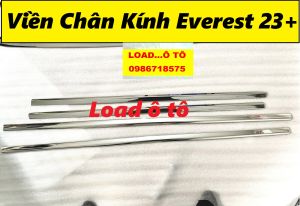 Nẹp Viền Chân Kính Cong Kính Xe Ford Everest 2026-23 Mẫu Inox cao Cấp
