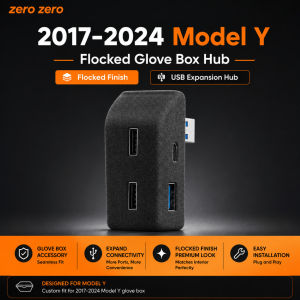 For Tesla Highland Model 3 Juniper Model Y YL Glove USB Hub Dock Center Console Expansion Adapter Accessories Zero zero
