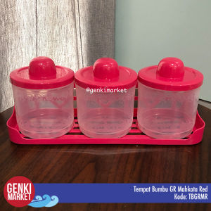 Tempat Bumbu Dapur / Toples Bumbu Dapur Plastik / Tempat Bumbu GR Mahkota