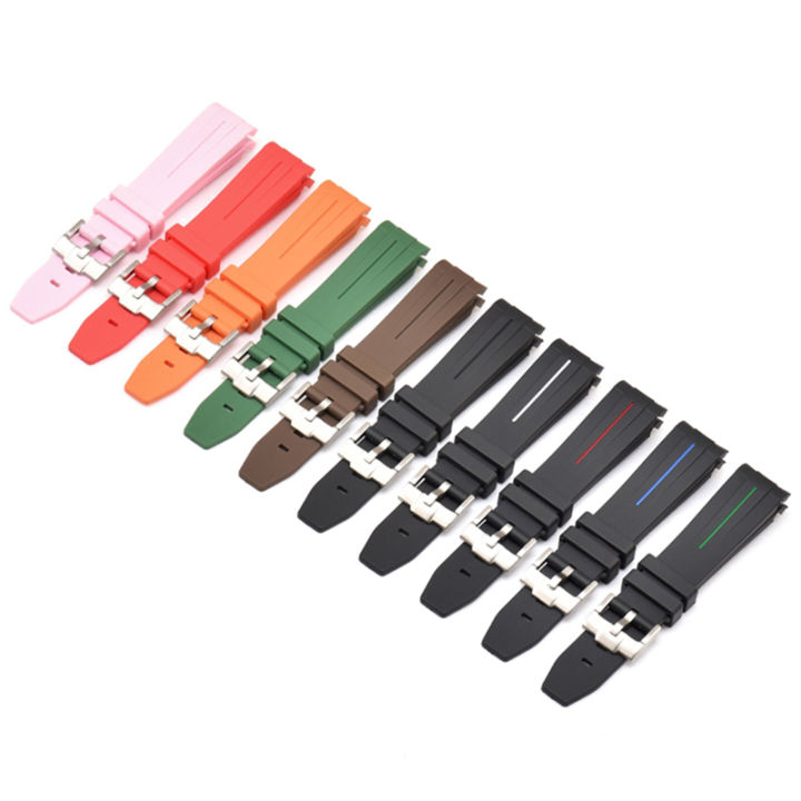 Wholesale Hot Designer Rubber 21 mm Wristwatch Strap RM-016-RG_K0007059
