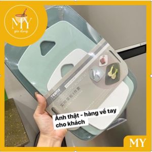 Bộ 3 thớt nhựa PP kháng khuẩndể lau chùi bộ 3 thớt nhựa lúa mạch  dễ dàng vệ sinh