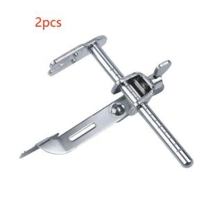 2pcs Stik Pembatas Jahitan Lurus Pembatas Mesin Jahit Adjustable Pasan Mesin Jahit