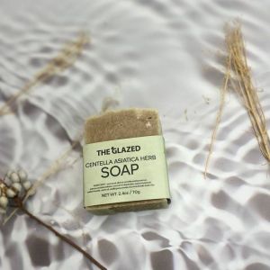 Centella asiatica herb cold processed soap / centella asiatica body wash / sabun pegaga / skin treatment / sabun pandan